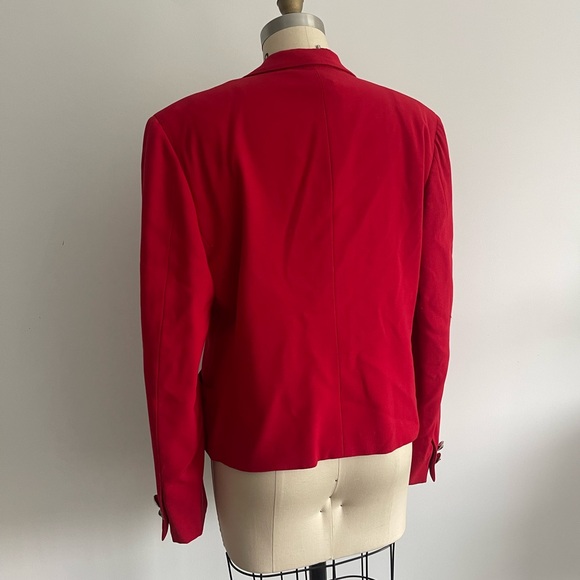 GIANNI VERSACE VTG RED BLAZER - Picture 8 of 9